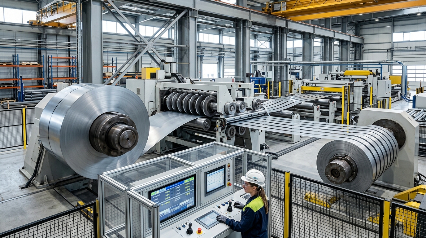 High speed industrial steel coil slitting line decoiling and slitting master steel coil - Mscoil.com